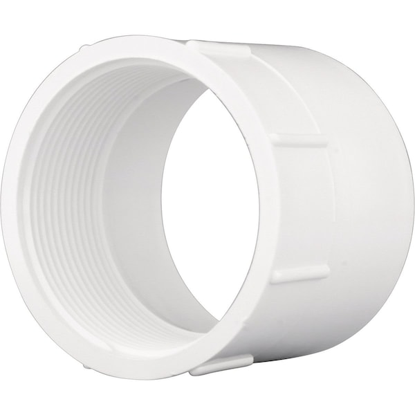 Charlotte Pipe And Foundry 6 In. Hub x 6 In. FPT Schedule 40 DWV PVC Adapter PVC 00101 1600HA - main